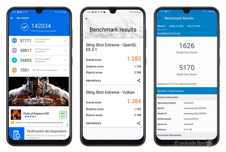 samsungGalaxyA50-benchmarks