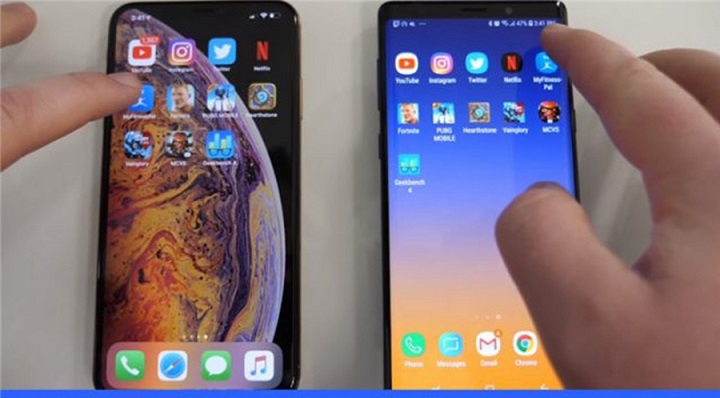 test-velocidad-iphone-xs-max-galaxy-note9