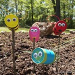 Latas para decorar el jardín