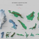 Las 100 islas más grandes del mundo (en una sola imagen)
