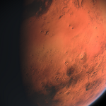 La NASA registra una imagen de posibles capas de arenisca en Marte