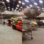 Fotos filtradas del Halcón Milenario en set de construcción de Star Wars: Episodio VII