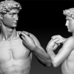 Impresión 3D del David de Miguel Ángel de un milímetro de altura