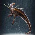 Identifican un dinosaurio con plumas, que sería un antecesor a los pavos reales