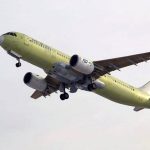 El avión ruso de pasajeros de nueva generación MC-21-310 realiza su primer vuelo con los motores de fabricación propia