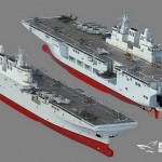 El primer portahelicópteros de China tipo 075 está a punto de completarse.