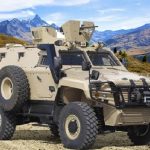 La empresa turca Otokar presenta un nuevo vehículo blindado antiminas.