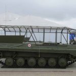El Ejército ruso protege la parte cenital de sus blindados orugas BMP-1