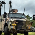 El vehículo blindado Bushmaster puede controlar el combate de forma electrónica.