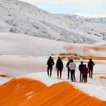Las dunas del Sáhara se han cubierto de nieve este fin de semana y el resultado es hermosísimo