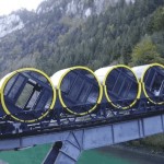 Suiza inaugura el funicular más inclinado del mundo, y su recorrido pone los pelos de punta