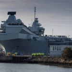 El portaaviones HMS Príncipe de Gales zarpa por primera vez.