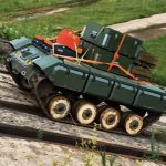 Rusia muestra en acción un novedoso robot de combate para transportar cargas y armas