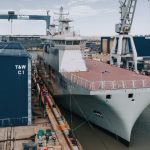 El astillero Damen bota el buque multipropósito NRP D. João II para la Marina portuguesa