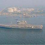 El nuevo portaaviones de la India, Vikrant, inicia la tercera ronda de pruebas de mar.