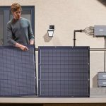 Paneles solares en los balcones
