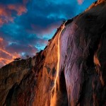 Las cascadas de fuego que vemos en este parque son un truco de magia de la naturaleza