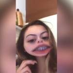 Se grababa con un filtro de Snapchat y un ‘invitado’ no deseado se robó el show