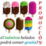 Acertijos para pensar. Promoción de helados