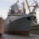 100% rusa: realizan la botadura de la fragata de sigilo Almirante Golovko