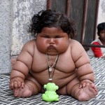 Chahat Kumar es la bebé más gorda del mundo