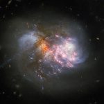 El telescopio Hubble capta una colisión cataclísmica de un par de galaxias a punto de fusionarse
