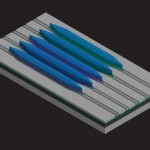 El primer láser de cascada cuántica integrado directamente en un chip de silicio.