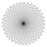 Lineas y circulos invisibles. Ilusión óptica.