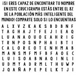 El sencillo acertijo de encontrar tu nombre