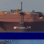 El nuevo buque de asalto anfibio Tipo 076 de la Armada de China va tomando forma